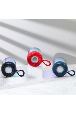 Renkli Led Işıklı Bluetooth Taşınabilir Gece Lambası Hoparlörü