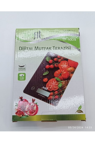Tf-1009 Çilek Dijital Mutfak Terazisi Hassas Tartım