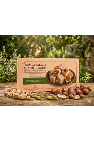 Dırkalı Çeşnili Damla Sakızlı Lokum 250 G