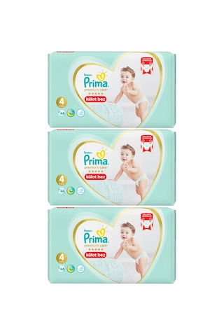 Prima Premium Care Külot Bebek Bezi Beden:4 (9-15Kg) 132 Adet Eko