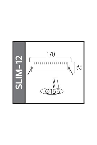 Horoz Slim 12w Yuvarlak Led Panel Spot S. A. 6400k Beyaz Ip20 Çok Renkli