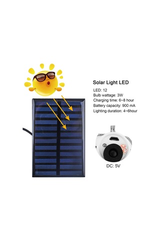 Beinhome Led Solar Ampul, Dış Mekan İçin, 2 Adet, 3 M Kablolu, 2 Mavi