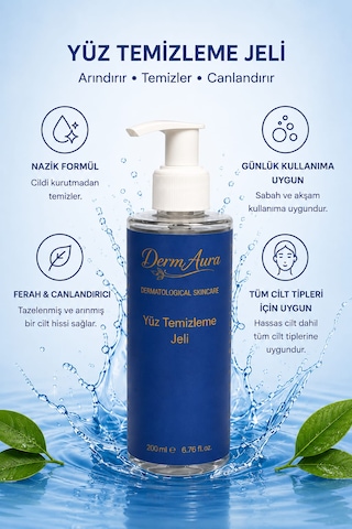 Dermaura Niacinamide İçerikli Yüz Temizleme Jeli 200 ML
