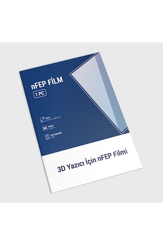 nFep Film DLP LCD SLA 3D Yazıcı Uyumlu 210x290Mm