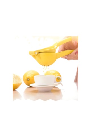2'si 1 Arada Mutfak Manuel Limon Sıkacağı Alüminyum Portakal Sıkacağı Meyve Presi Kelepçe Aletleri Çok Fonksiyonlu Yemek Kelepçesi Aksesuarları Turuncu