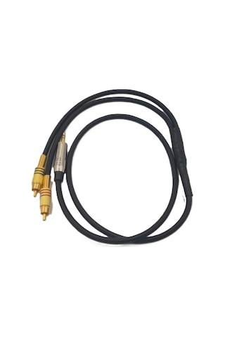 Aux Rca Kablo 5 Metre - %100 Bakır 6mm Kablodan Bir Tarafı 3.5mm Aux Diğer Tarafı Rca Kablo - 5 Metr