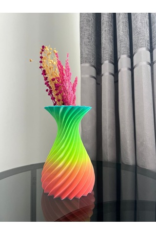 Rainbow Özel Tasarım Vazo 18 Cm X 12 Cm - Rainbow Vase