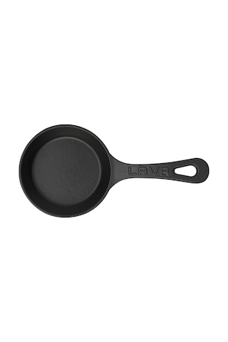 Lava Döküm Yuvarlak Kızartma Tavası Yekpare Saplı. Çap(Ø)12cm.