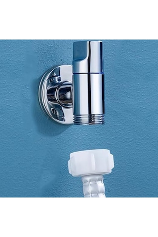 Kısa Mini Pirinç Krom Ev Çamaşır Bulaşık Makinesi Musluğu