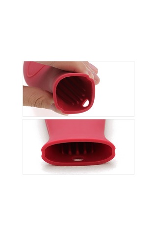 Tencere Sapı Silikon Tutucu Kırmızı Kırmızı Diğer