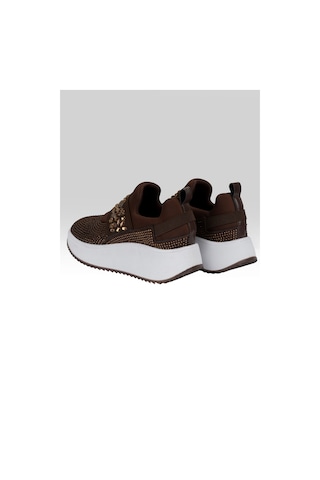 Tw Tonny White Tokyo176-1-112 Taşlı Spor Sneaker Ayakkabı Kahverengi