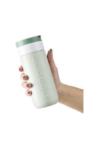 Dopper Travel Mug Yalıtımlı Termos Bardak 400 Ml - Orman Yeşili Açık Yeşil / Beyaz