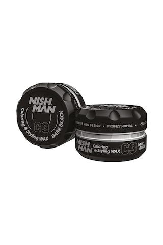 NISHMAN Saç Şekillendirici Renklendirici Wax Siyah Renk C3 100ml NISHMAN Saç Şekillendirici Renklendirici Wax Siyah Renk C3 100ml