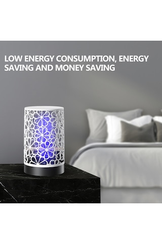 Springsun 2021 Usb Şarjlı Sinek Yakalama Lambası, Led Işık Ve Güvenlik Ağı İle Etkili Ev Tipi Sinek Kovucu, Siyah