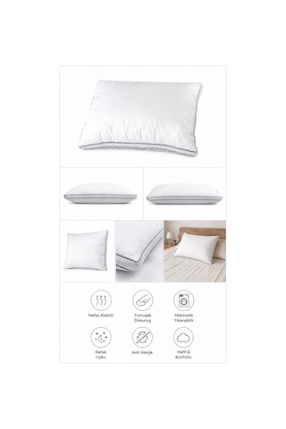 Aida Hava Kanallı Yastık 50x70 900 Gr Beyaz