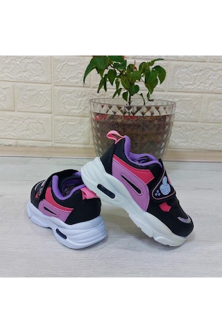 M.p One 3127 Işıklı Fuspetli Bebe Spor Ayakkabı Siyah - Pembe
