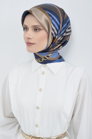 Armine Saf İpek Sura Eşarp-2026 İlkbahar-yaz- 952100d Lacivert