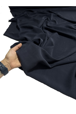 Premium Tencel Cupro Kumaş En 140 Cm Yumuşak Ve Dökümlü Lacivert