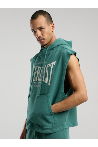 Everlast Authentic Boxing Oversize Koyu Yeşil Kolsuz Erkek Sweatshirt Koyu Yeşil