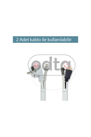 Odta 4 Metre 16x16mm Kendinden Yapışkanlı Kablo Kanalı 4m 10 Adet X 40cm Kablo Gizleyici