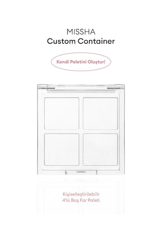 Kişiselleştirilebilir 4'lü Boş Far Paleti Custom Palette Container 4