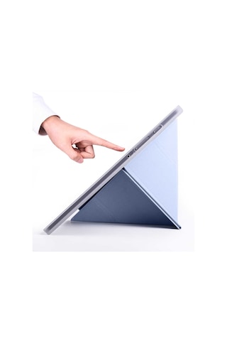 Galaxy Tab S6 Lite P610 Kılıf Zore Tri Folding Kalem Bölmeli Standlı Kılıf Kapaklı Kılıf