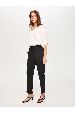 Faik Sönmez Beli Lastikli Comfort Fit Pantolon B00051-2 B00051-210 Siyah