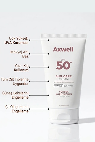 Axwell Güneş Kremi 50ml