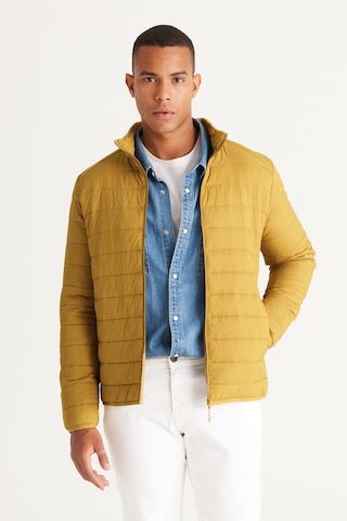 Ac&Co / Altınyıldız Classics Standart Fit Normal Kesim Dik Yaka Erkek Mont Sarı
