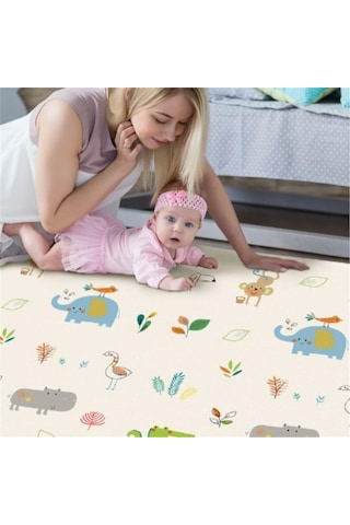 Dwinguler Jungle Friends Bebek Oyun Matı ve Halısı