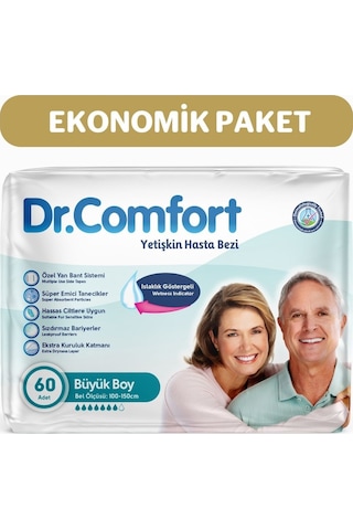 Dr. Comfort Yetişkin Bel Bantlı Hasta Bezi L 60'lı