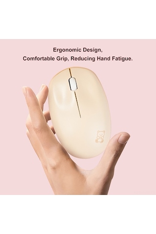 Dancemonkey Şık & Kaliteli Kablosuz Fare: Sessiz Tıklama, Pürüzsüz Kullanım, Renkli Seçenekler Optik Optik