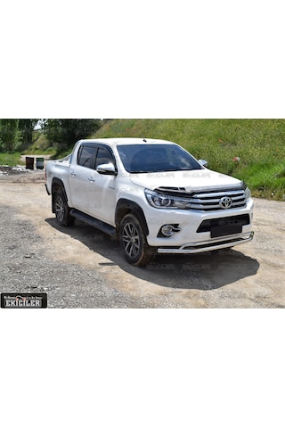 Ekiciler Toyota Uyumlu Hilux 2015 Sonrası Krom Bıyık Ön Koruma