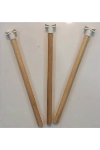 Ahşap Papağan Tüneği, 25 Cm Boyunda, 3 Adet Set