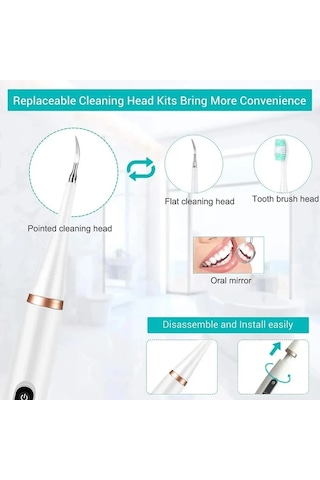 Jialan Elektrikli Sonic Diş Temizleyici Diş Ölçekleyici Diş