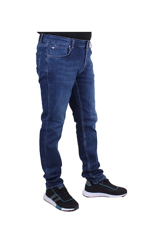 Twister Panama 767-02 Lacivert Düşük Bel Dar Paça Erkek Jeans Pantolon Lacivert