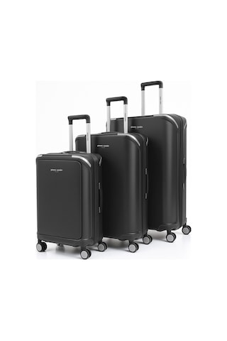 Pierre Cardin 3'lü Set %100 Polipropilen Valiz Siyah 04pc7090 Siyah