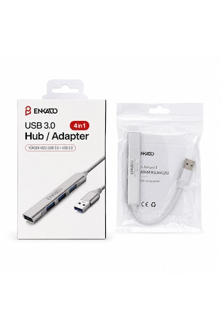 Lunaev Usb 3.0 Giriş 4'ü 1 Arada Usb Çoğaltıcı 4 Anahtarlı Port - Hı - Speed Usb 3.0 - Usb 2.0 Hub A