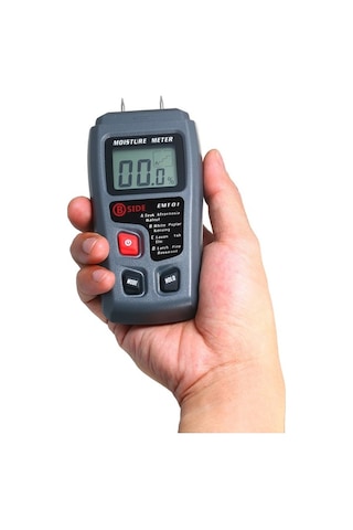 Besthome1 Taşınabilir Rutubet Ölçer - 4 Modlu Ahşap Su Kaçağı Dedektörü, Lcd Ekranlı
