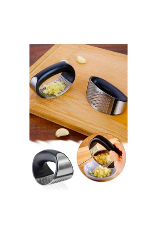 Sarımsak Ezici Tutma Kollu Paslanmaz Çelik Sarımsak Ezici