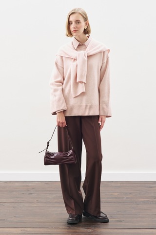 Chunky Oversıze Kazak Pembe Pembe