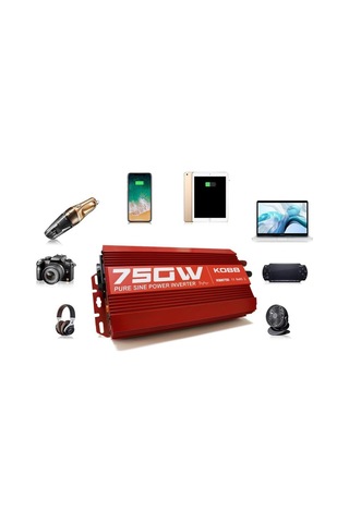 Kobb Kbn750 12V/220V 750Watt Tam Sinüs Dönüştürücü İnvertör (548705253)
