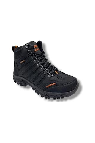 Dakırs 116-26 Deri Outdoor Kürklü Fermuarlı Çocuk Bot 36-39 Siyah