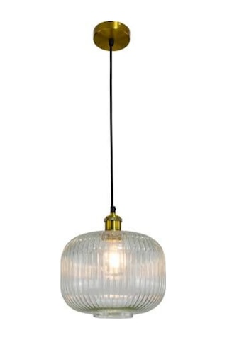 Mylights Rustik Vintage Seffaf Tekli Sarkıt Avize 20Cm