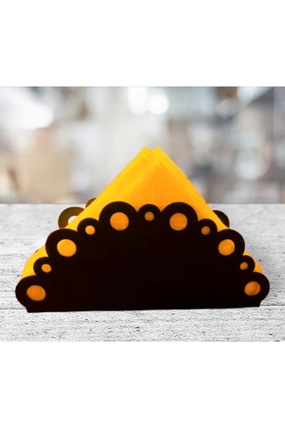 Glare Peçetelik Daireli Mat Siyah Mat Siyah