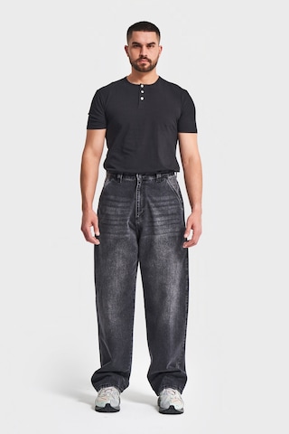 Itsbasic Erkek Füme Rengi 2w5-1 Skater Fit Bol Kesim %100 Koton Denim Jean