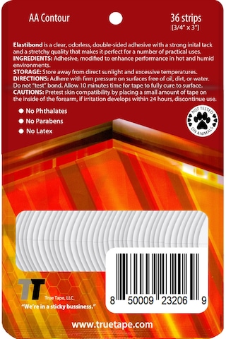 True Tape Elastibond Protez Saç Bandı 36 Adet Oval Aa (2Cmx7.5Cm)