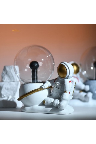 Astronot Meditasyon Plazma Topu İşık 4 İnç Cam Küre Dokunmatik Diğer