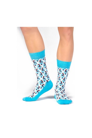 Ozzy Socks Bubble Desenli Çorap Turkuaz
