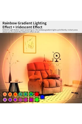 Suofeng Rgb Renkli Led Gece Lambası, Ir Hareket Sensörlü, Usb Şarj Edilebilir, Duvar/üstü Montaj, 110 Algılama, 1500mah Pil, Ev/doğrama/ Koridor İçin Beyaz